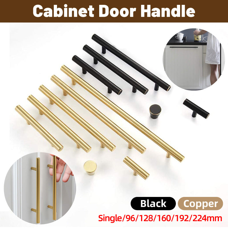 Solid Copper Cabinet Handle with Cylindrical Design