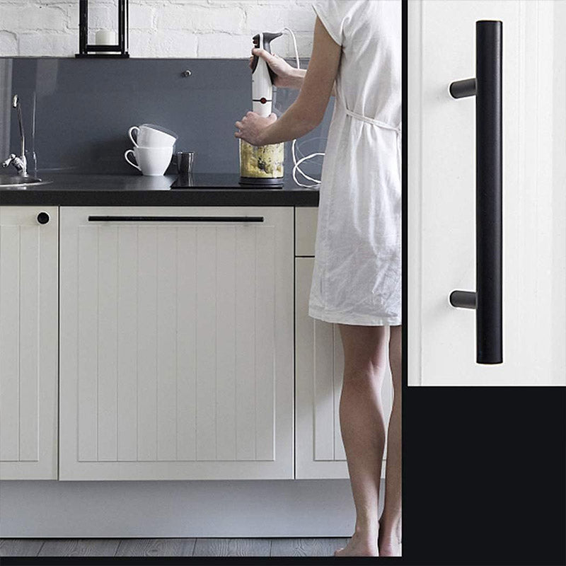 Black Solid Brass Cupboard & Cabinet Door Pulls Handle 50-275mm