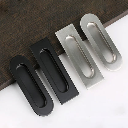 Stainless Steel Concealed Cabinet Pull with Groove