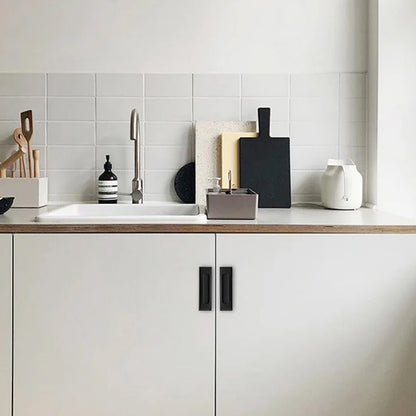 Stainless Steel Concealed Cabinet Pull with Groove