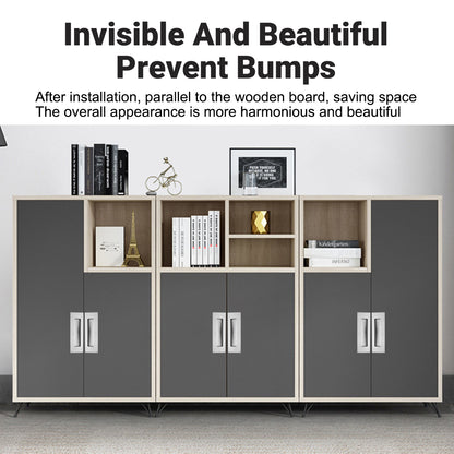 Stainless Steel Concealed Cabinet Pull with Groove