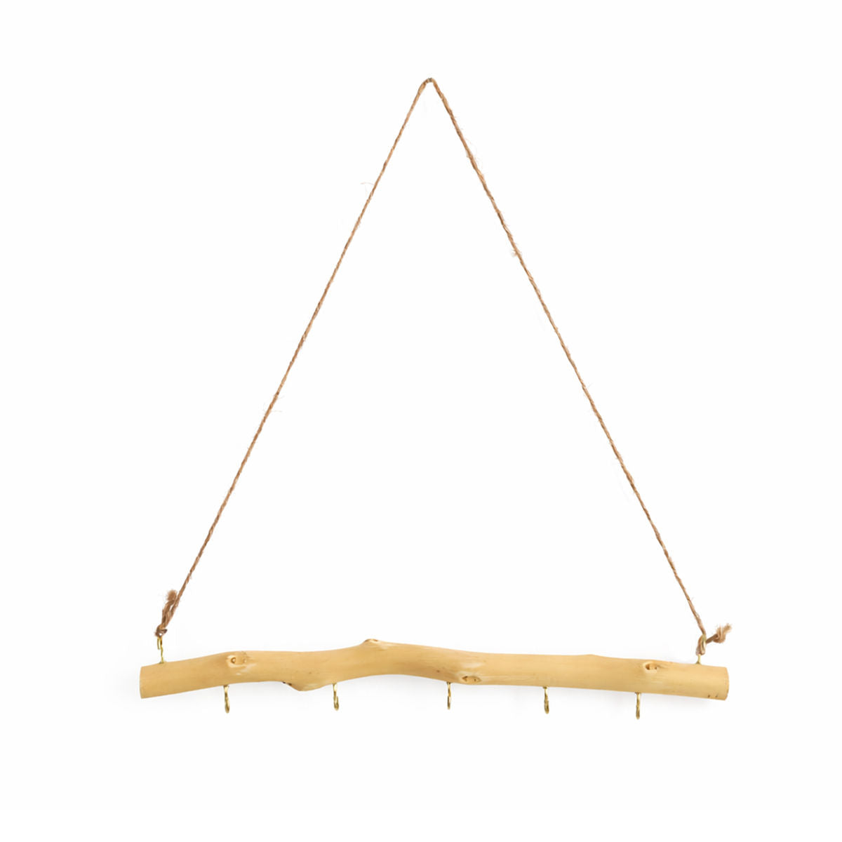 Driftwood Wall Hook Rack with 5 Hooks 3
