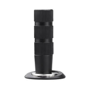 Black Aluminum Alloy Magnetic Stoppers Floor-mounted 49x30mm