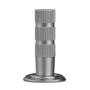Silver Aluminum Alloy Magnetic Stoppers Floor-mounted 49x30mm
