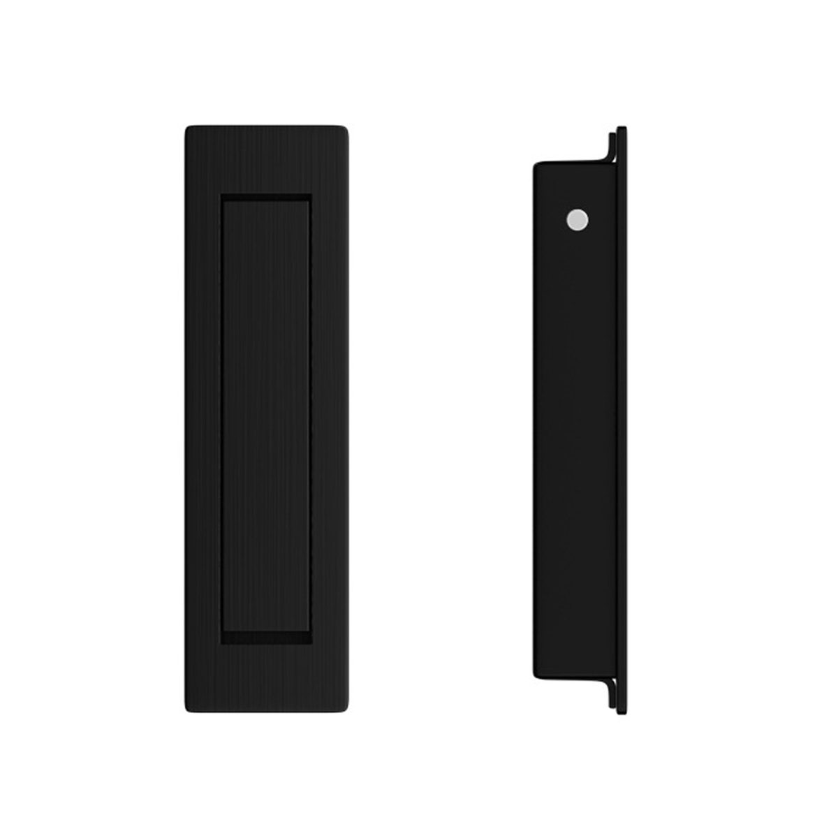 304 Stainless Steel Interior Sliding Flush Handle 80mm - Black