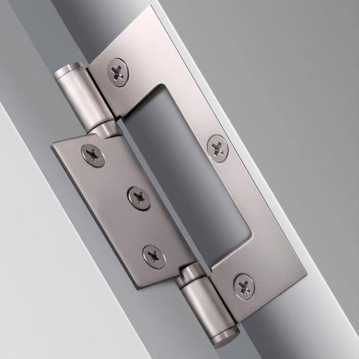 2 Pcs Stainless Steel Square Hinges Parent-Child Hinges for Folding Door