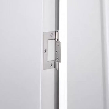 2 Pcs Stainless Steel Square Hinges Parent-Child Hinges for Folding Door