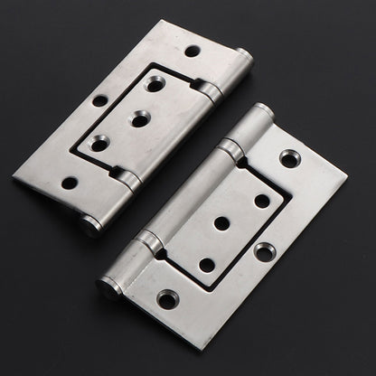 2 Pcs Stainless Steel Square Hinges Parent-Child Hinges for Folding Door