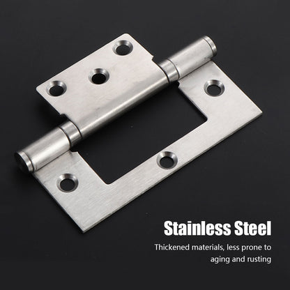 2 Pcs Stainless Steel Square Hinges Parent-Child Hinges for Folding Door