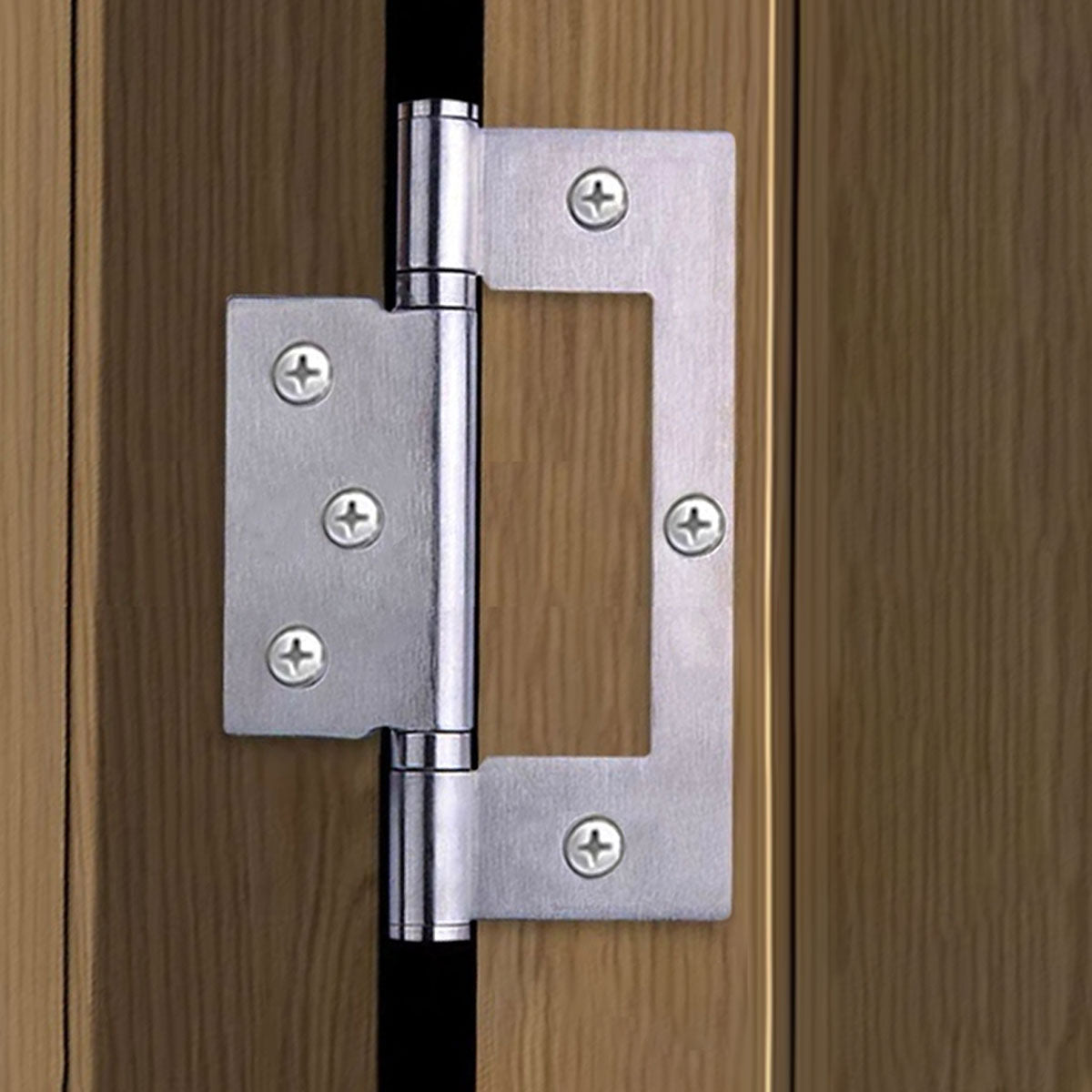 2 Pcs Stainless Steel Hitline Flush Hinges