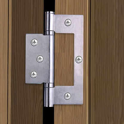 2 Pcs Stainless Steel Square Hinges Parent-Child Hinges for Folding Door