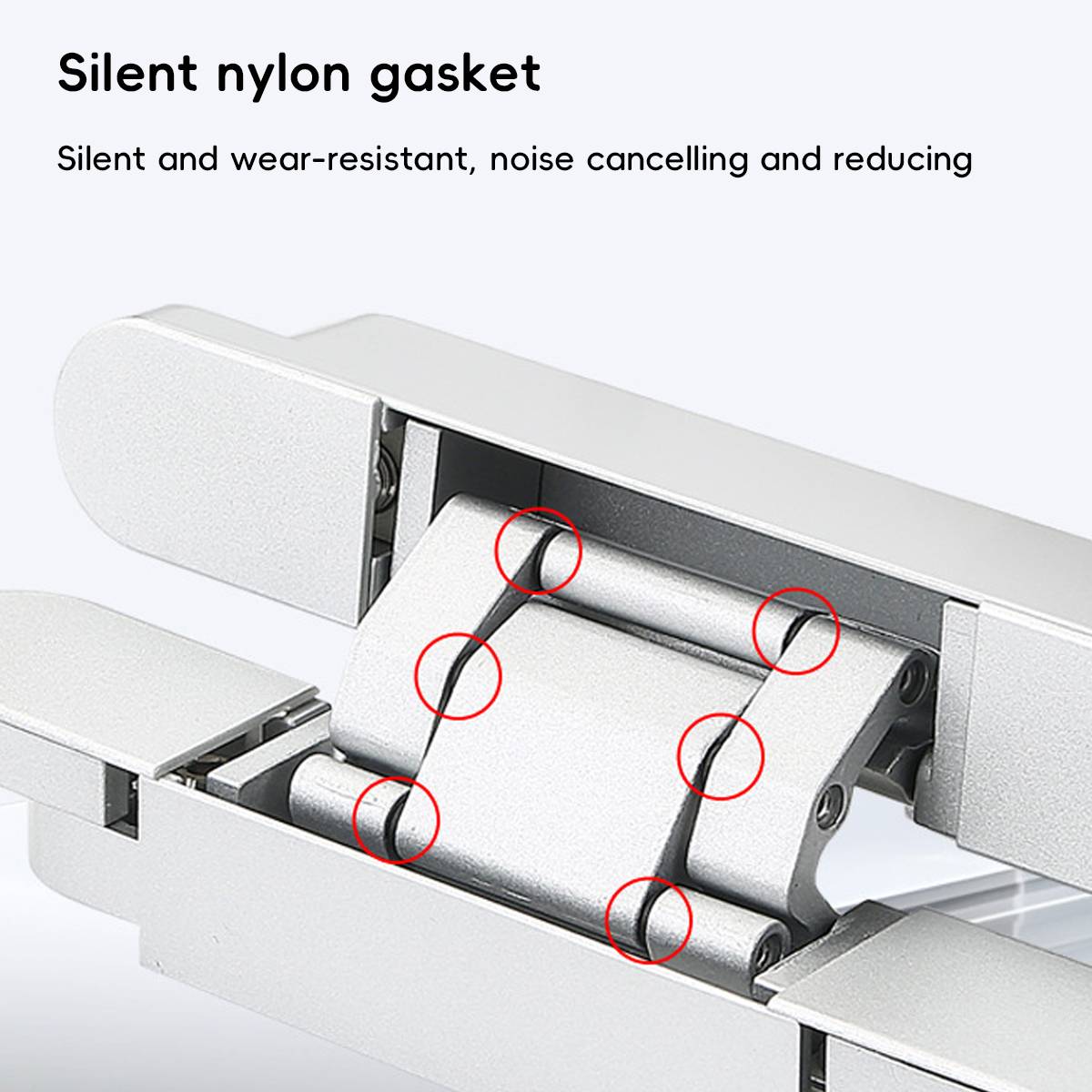 2Pcs Metal Concealed 3D Door Hinge for Door Furniture