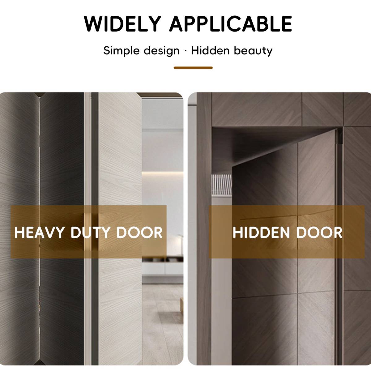 2Pcs Metal Concealed 3D Door Hinge for Door Furniture
