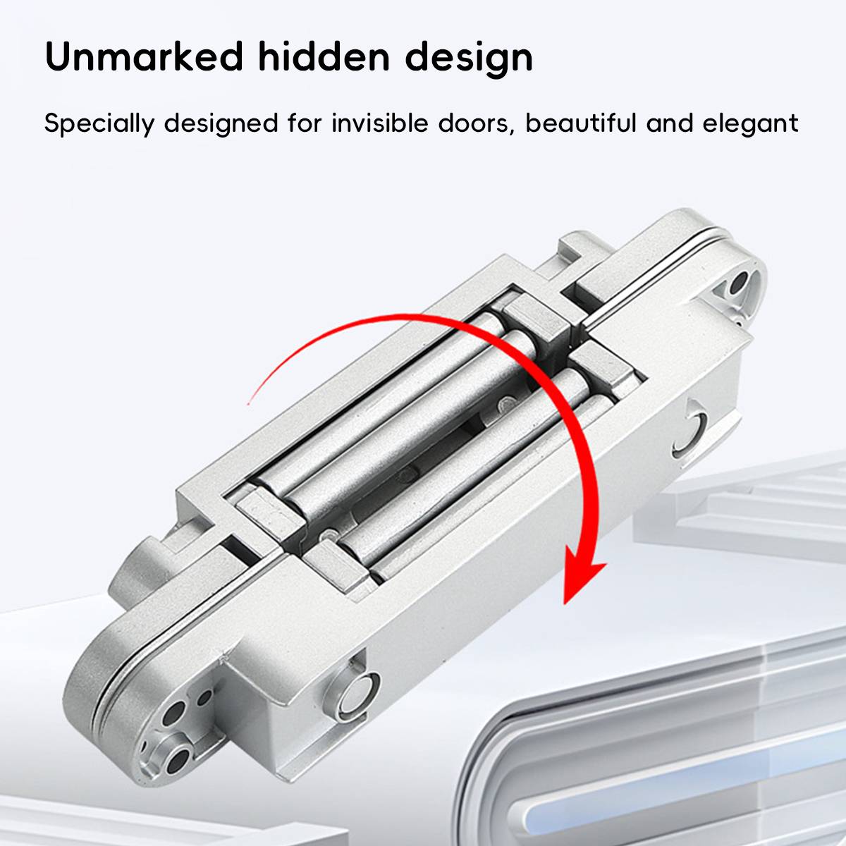 2Pcs Metal Concealed 3D Door Hinge for Door Furniture