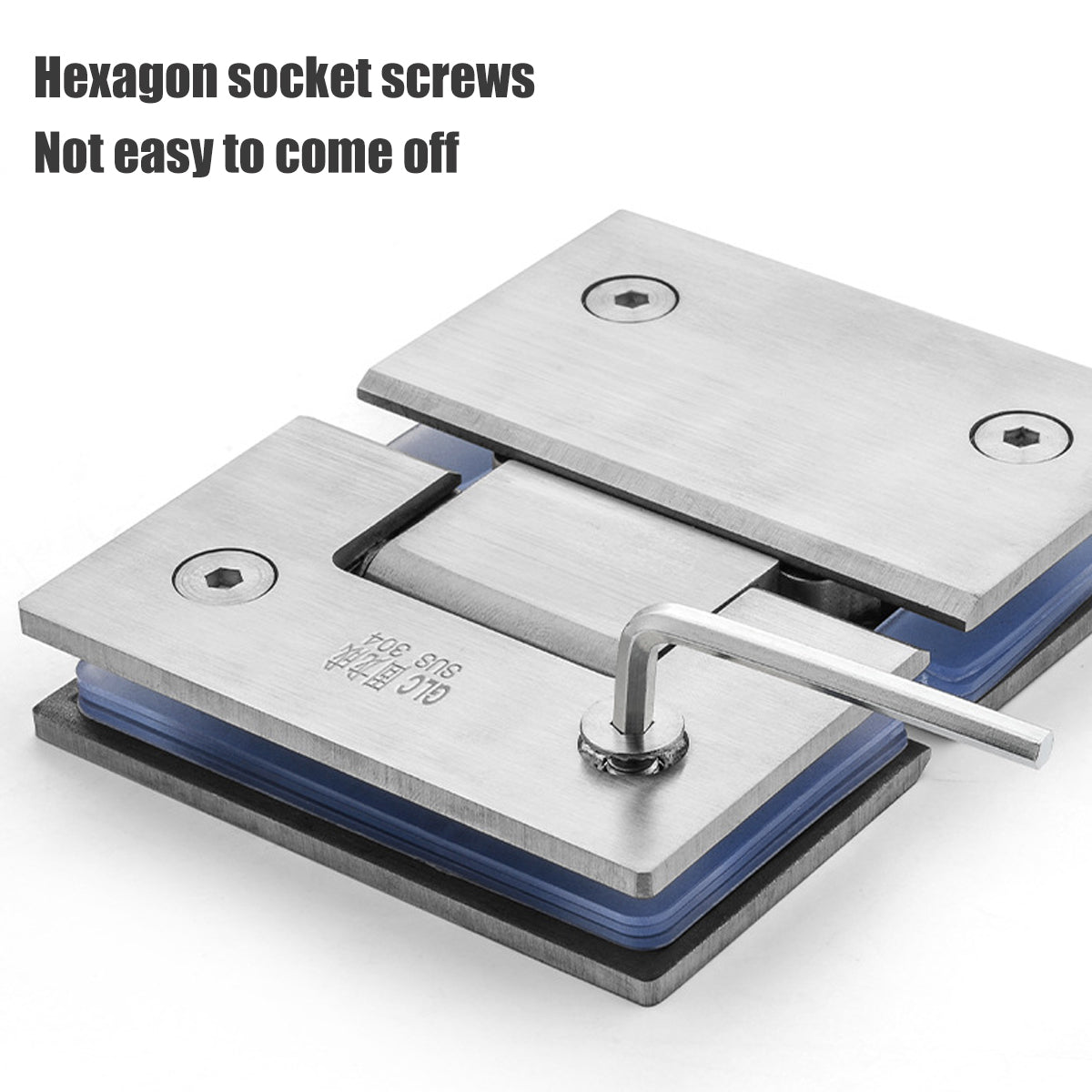 Silver Polished 304 Stainless Steel Shower Screen Hinge