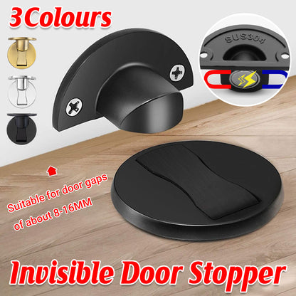 Magnetic Door Stopper Wall or Floor Dual Purpose 304 Steel