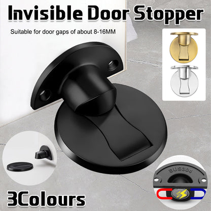 Magnetic Door Stopper Wall or Floor Dual Purpose 304 Steel