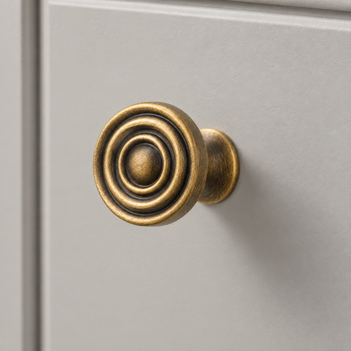 Antique Brass Cupboard Cabinet Art Knob 17mm