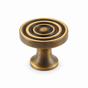 Antique Brass Cupboard Cabinet Art Knob 17mm