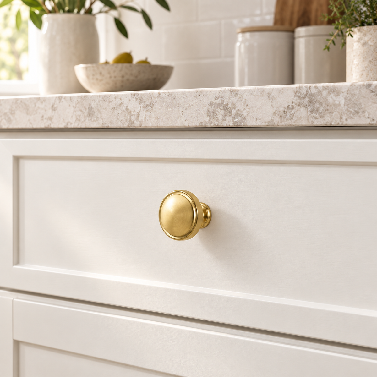 Solid Cabinet Knob Single Hole 32mm - view 2