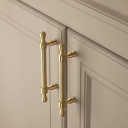 Brass Cabinet and Drawer Handle in Gold with 96–224mm Sizes