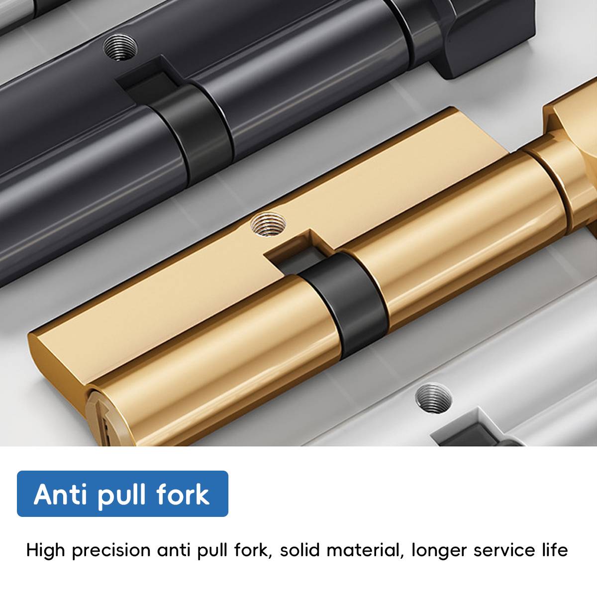 2 Pcs Anti-Theft Lock Cylinder with Three Keys
