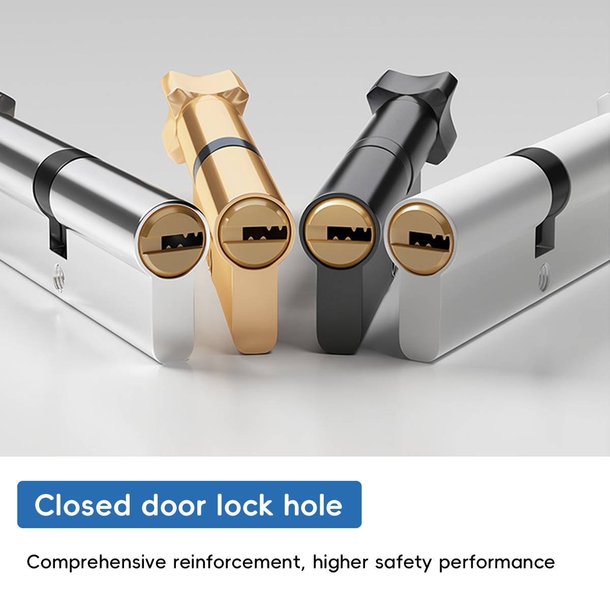 2 Pcs Anti-Theft Lock Cylinder with Three Keys