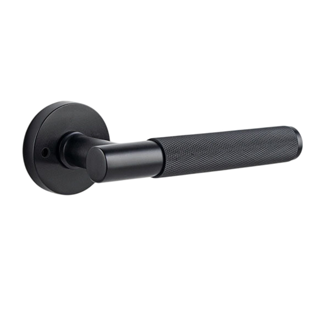 Matte Black Zinc Alloy Privacy Lever Handle 142mm