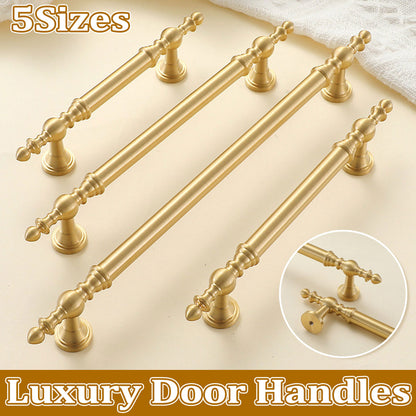 Full Copper Door Handle with Electroplated Finish 16–224mm