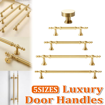 Full Copper Door Handle with Electroplated Finish 16–224mm