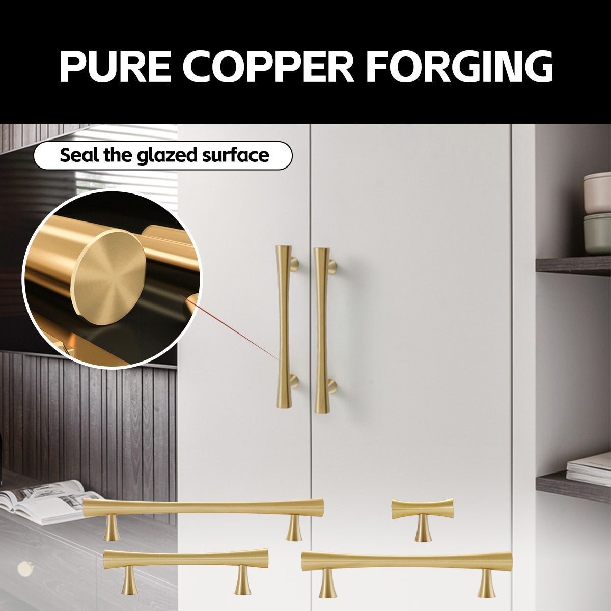 Brass Cabinet Handle with Sleek Modern Design