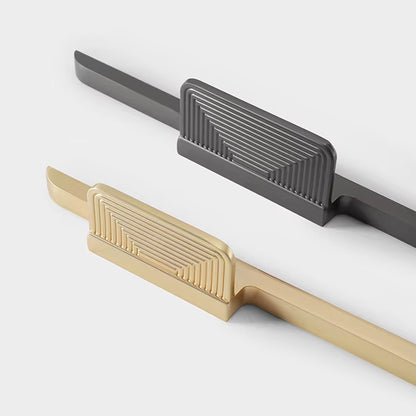 Modern Cabinet Handle Solid Alloy in Gold or Black