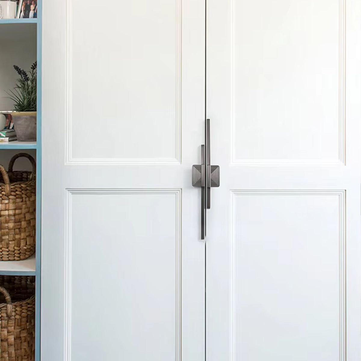 Grey Zinc Alloy Cupboard & Cabinet Door Pull Handle 199mm/309mm