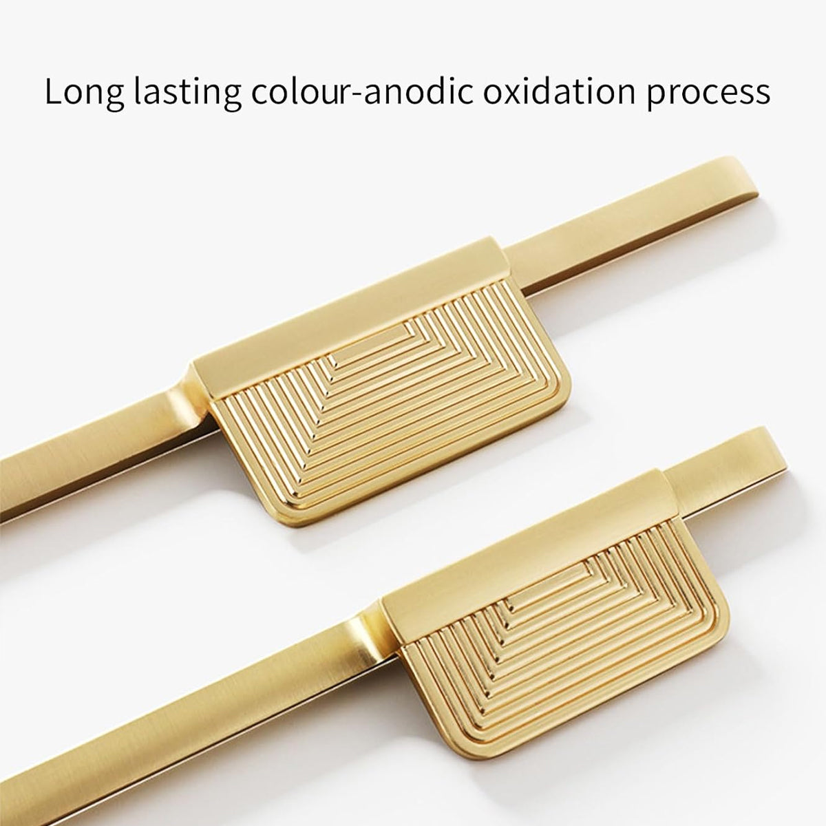 Gold Zinc Alloy Cupboard & Cabinet Door Pull Handle 64mm 288mm