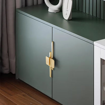 Modern Cabinet Handle Solid Alloy in Gold or Black