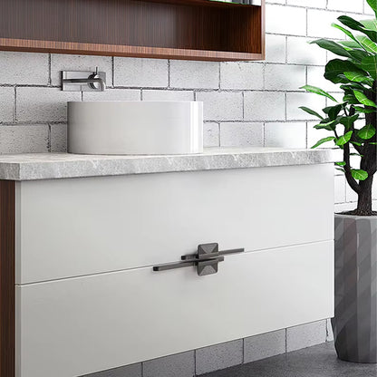 Modern Cabinet Handle Solid Alloy in Gold or Black