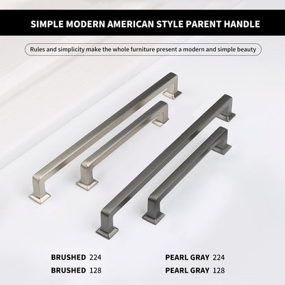 Zinc Alloy Cabinet Handle with Electroplated Finish