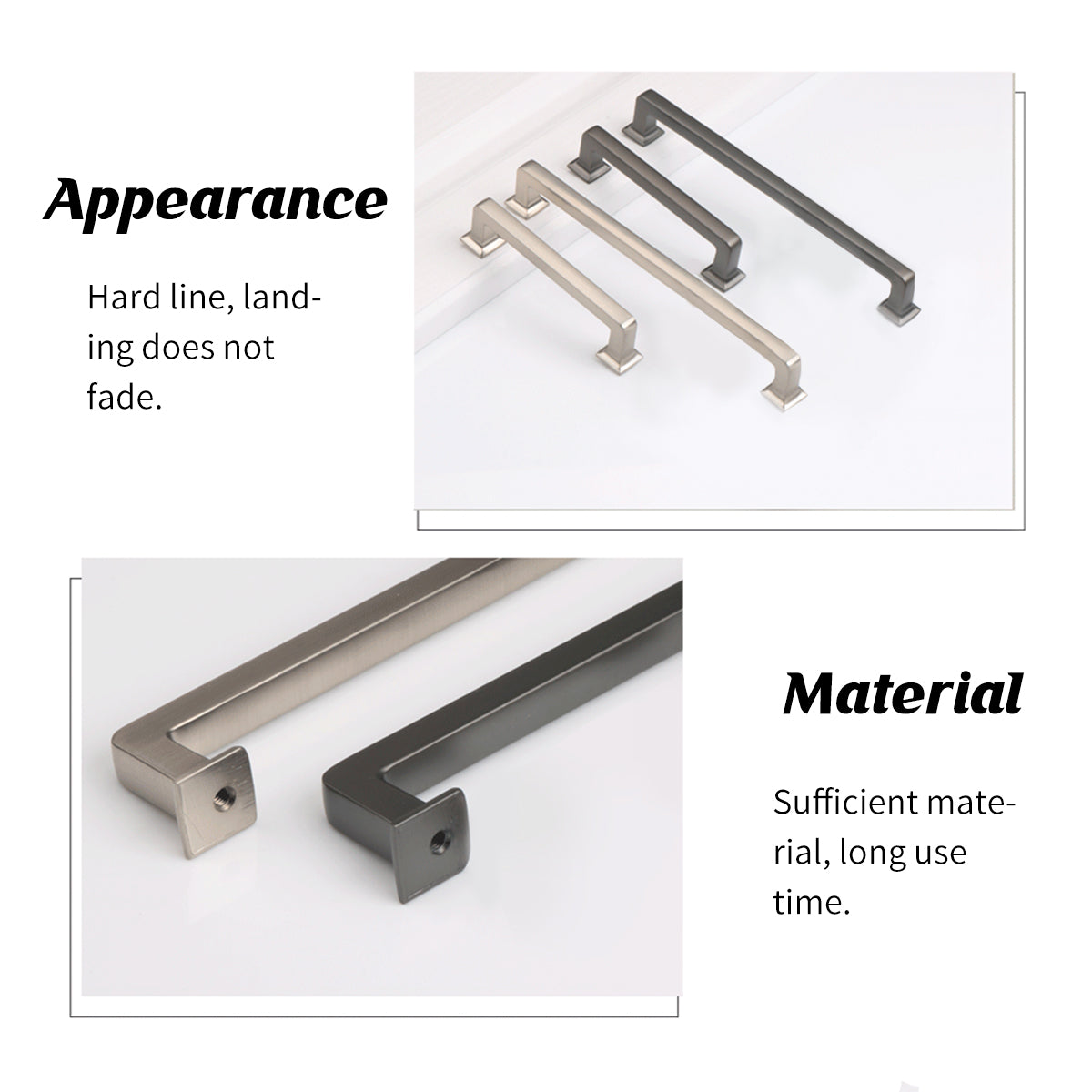 Zinc Alloy Cabinet Handle with Electroplated Finish