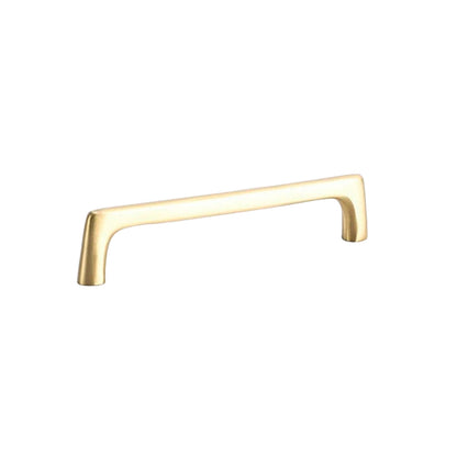 Solid Brass Cabinet Handle with Brushed Brass Finish