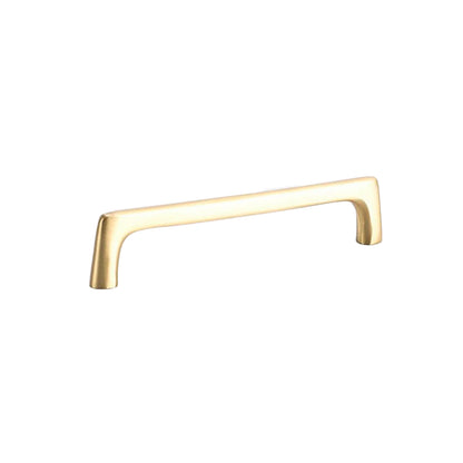 Solid Brass Cabinet Handle with Brushed Brass Finish