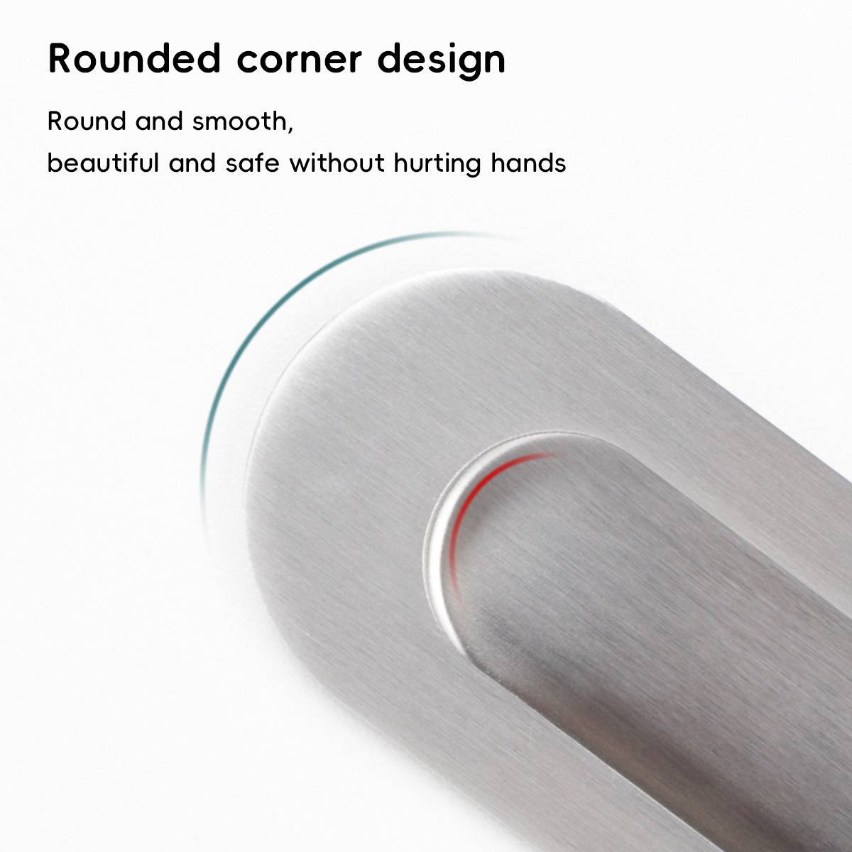 2 Pcs Embedded Cabinet Handle for Drawers