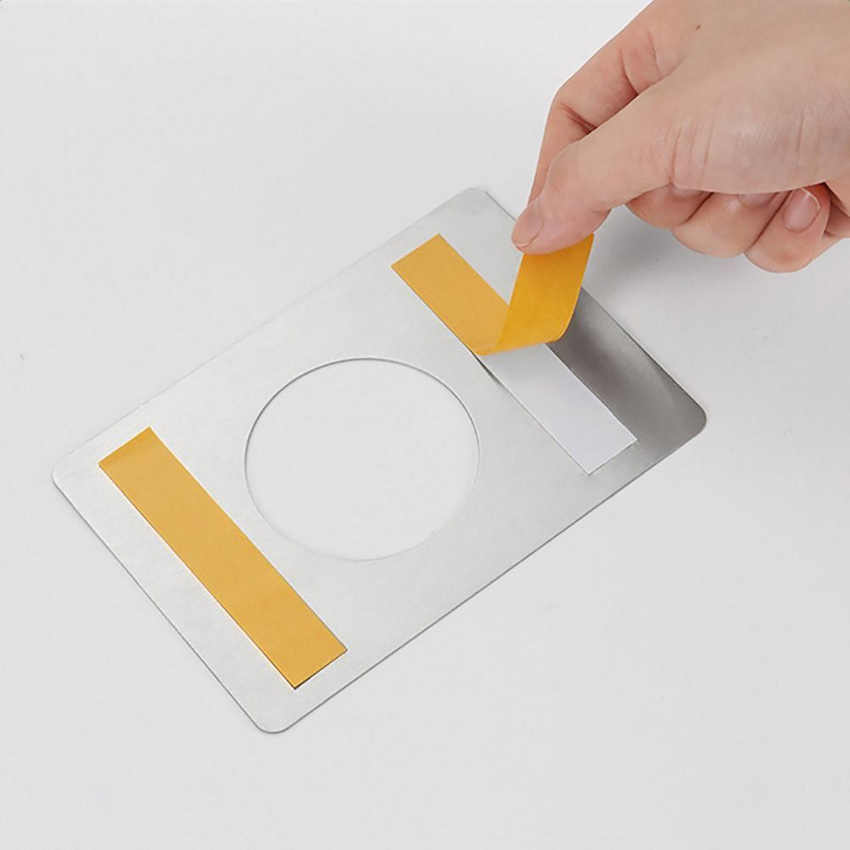 Silver Brushed Stainless Steel Spherical Lock Repair Plates