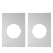 Silver Brushed Stainless Steel Spherical Lock Repair Plates