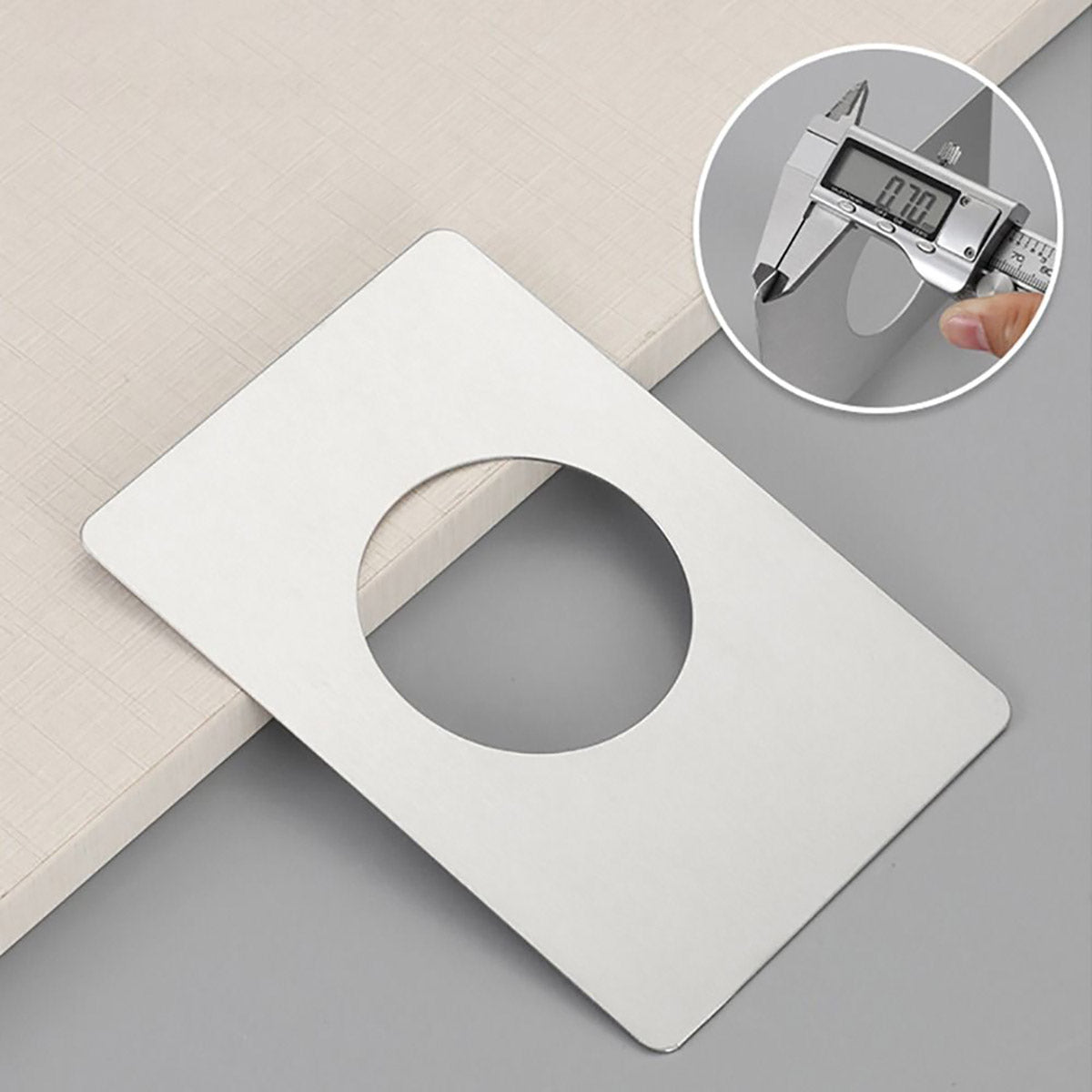 Silver Brushed Stainless Steel Spherical Lock Repair Plates