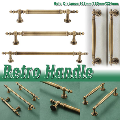 Bronze Cabinet Door Handle Retro American Style Drawer Pull for Wardrobe Cabinet