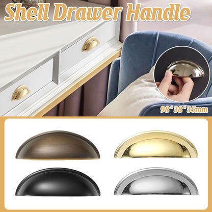 Shell Cabinet Handle Single-Hole with Electroplated Finish