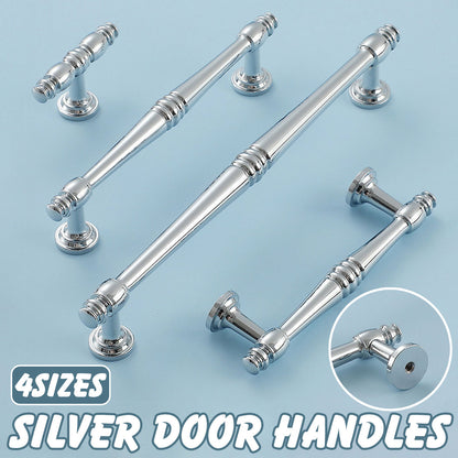 Silver Alloy Cabinet Handle with Polished Finish