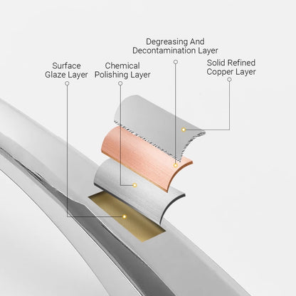 Silver Cabinet Handle with Polished Finish