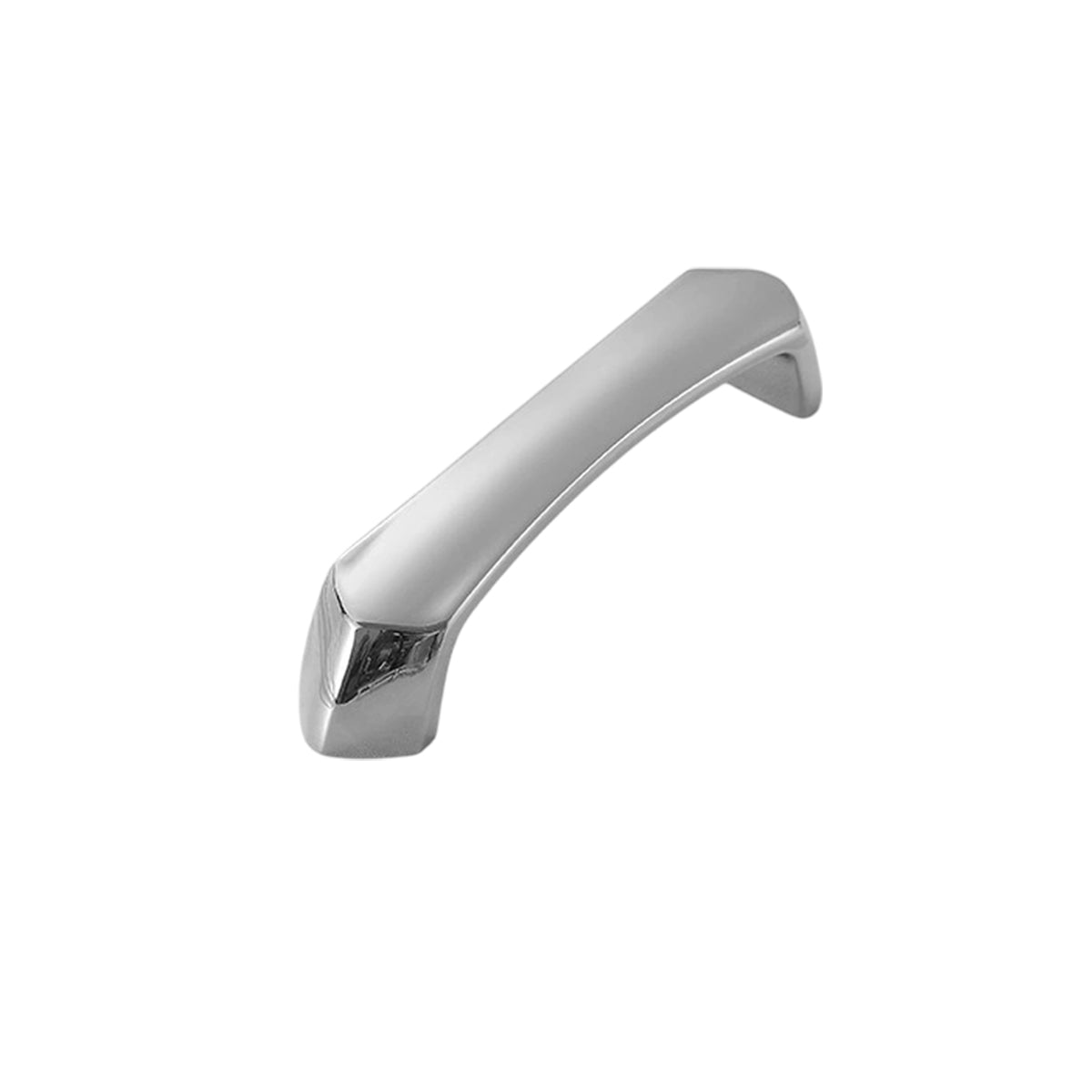 Bright Silver Brass Cupboard & Cabinet Door Pull Handle 96-192mm 2 Hole Distance