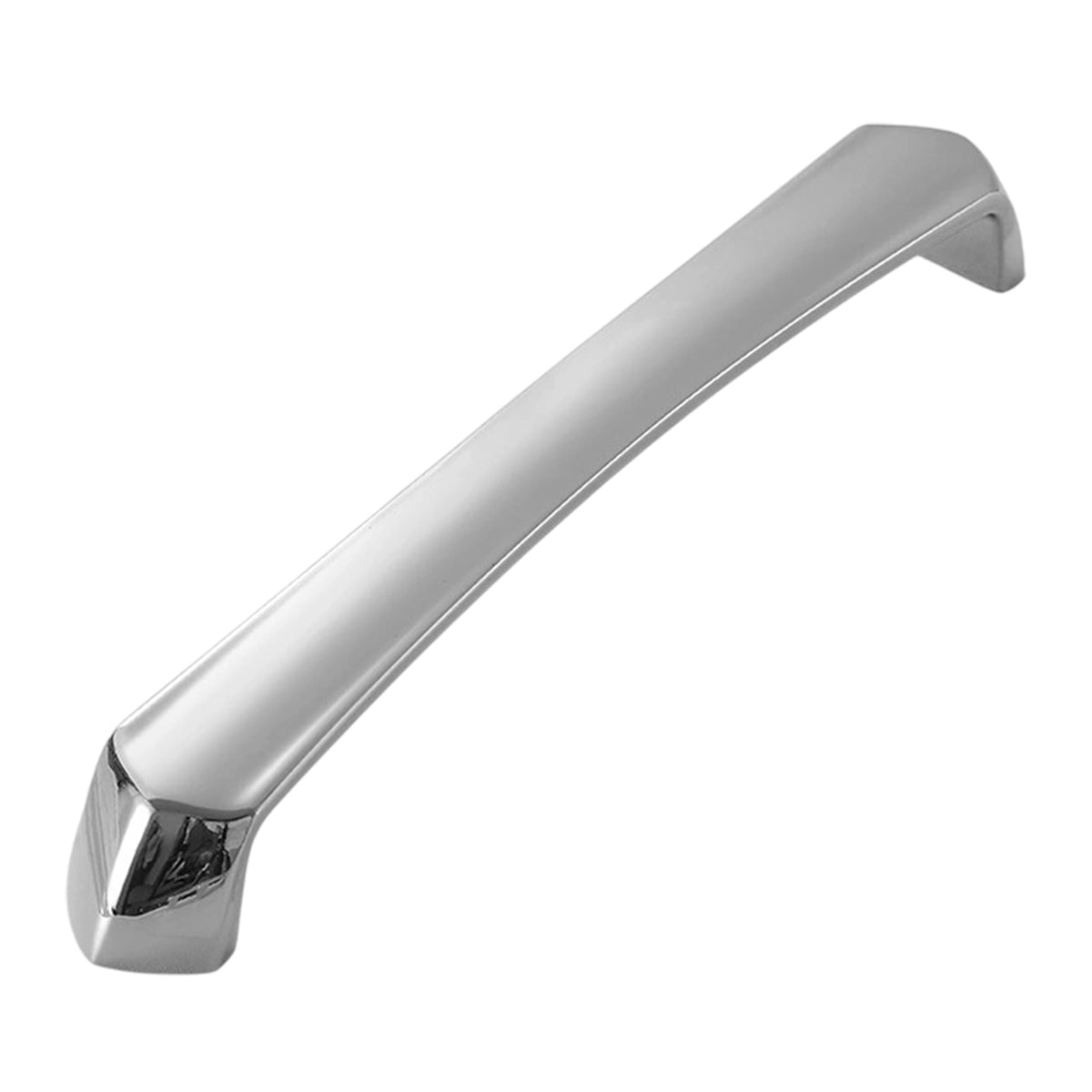 Bright Silver Brass Cupboard & Cabinet Door Pull Handle 96-192mm 2 Hole Distance